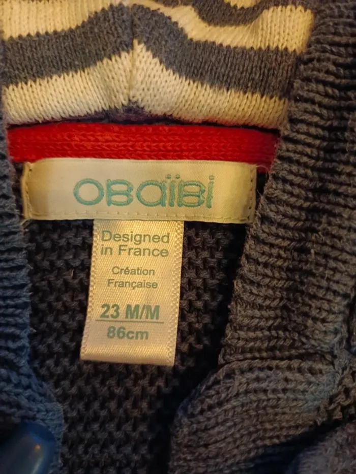Gilet marin 2 ans - photo numéro 2