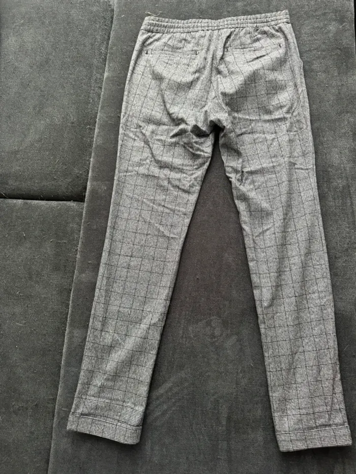 Pantalon devred homme à carreaux gris - photo numéro 8