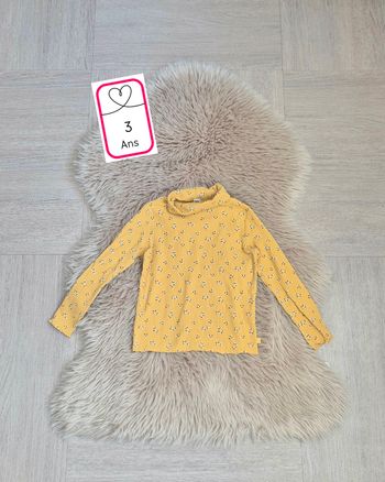 Tee-shirt côtelé col roulé * Okaibi *