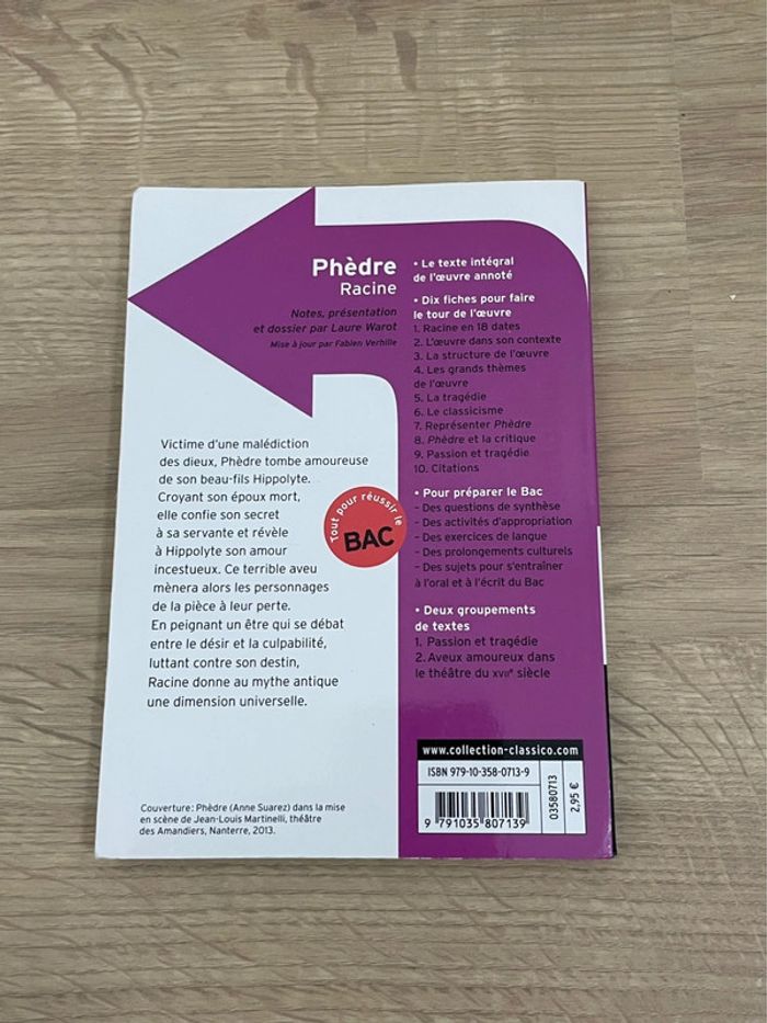Livre Phèdre de Racine - photo numéro 2