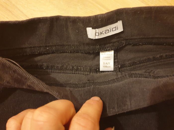 Jupe courte velour Okaidi 5 ans - photo numéro 2