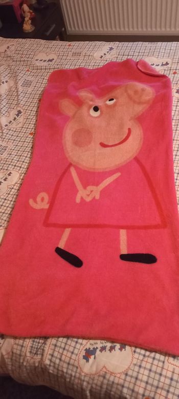 Sac couchage plaid peppa pig
