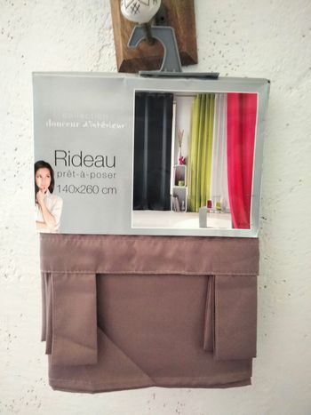 Rideau noisette 140x260