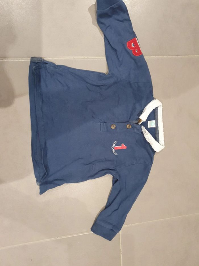 Polo manches longues tex