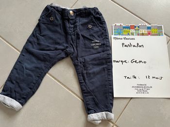 Pantalon garçon 12 mois