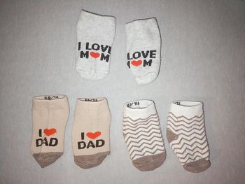 Lots de 3 paires de chausettes bébé taille 68/74