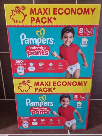 Pampers taille 8 pants 17+ kg