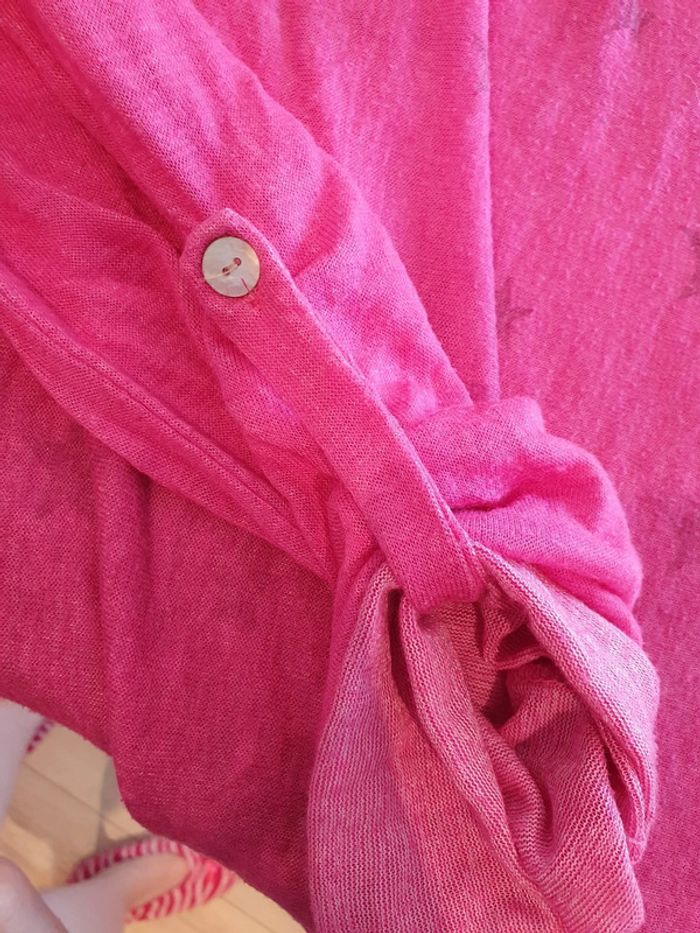 Blouse ample etoiles fushia - photo numéro 4