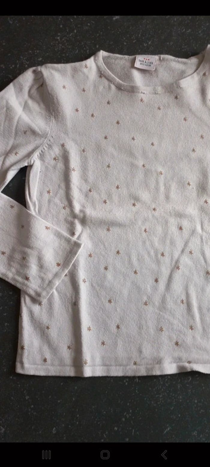 Pull fin étoile tao 10 ans taille petit - photo numéro 2