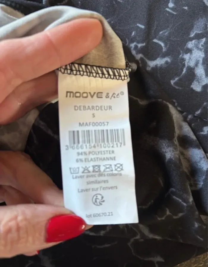 Débardeur sport noir effet marbré – Moove & Fit – Taille S Neuf - photo numéro 7
