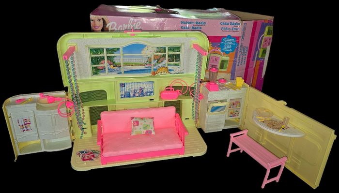 Maison radio Fm barbie mattel 1999 avec boite et notice - photo numéro 2