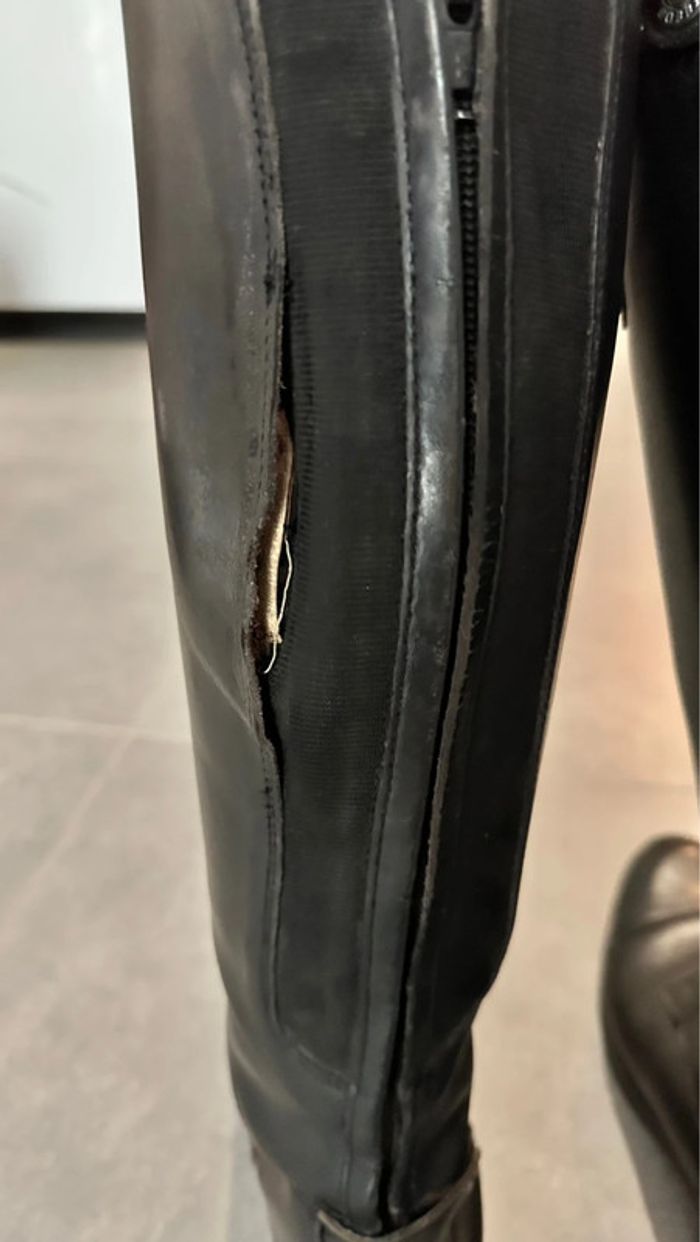Bottes d’équitation en cuir noir - photo numéro 8