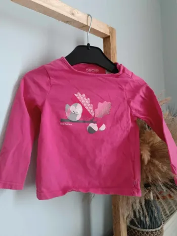 Tshirt manche longue Rose obaibi