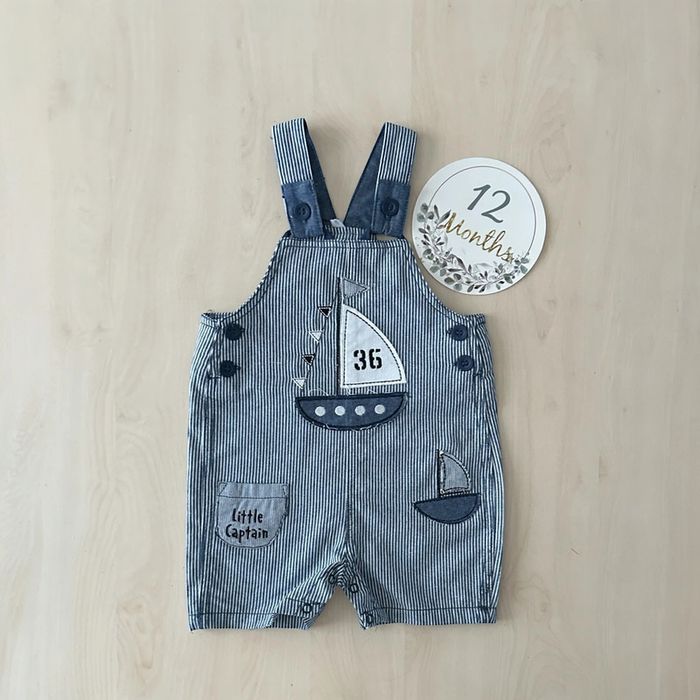 Salopette short garçon 12 mois