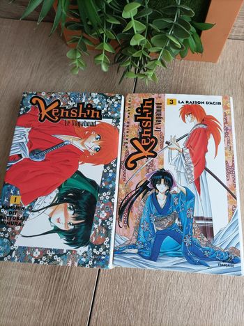Lot 2 Manga Double Kenshin Le Vagabond (n° 1/2/3/4)