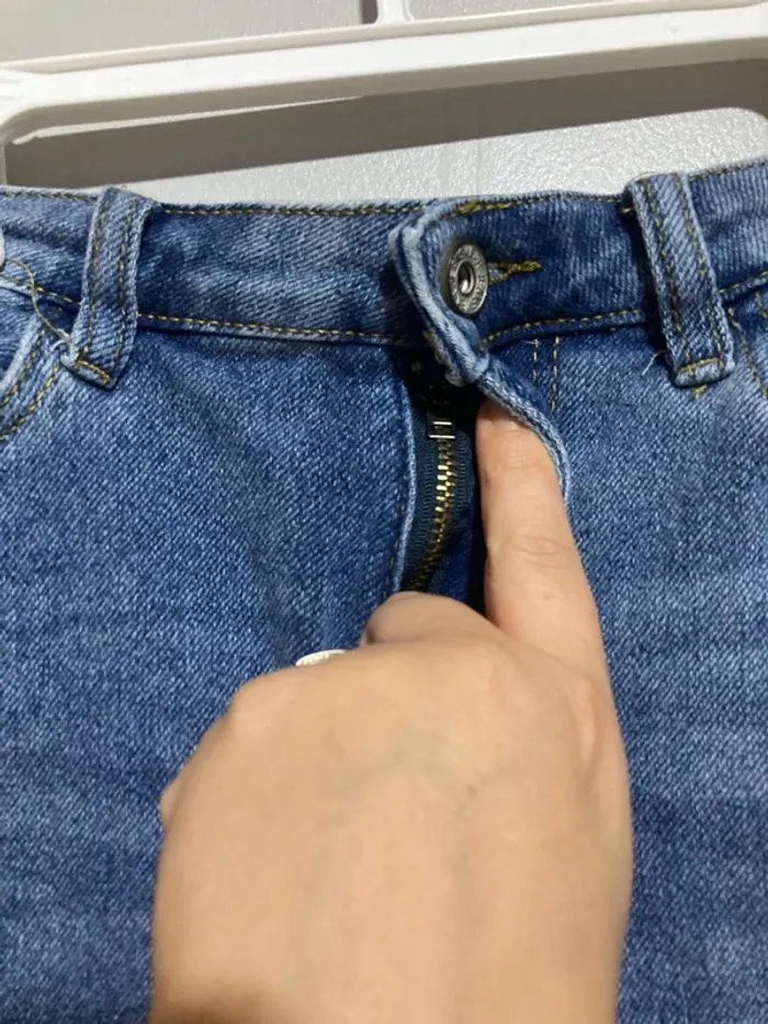 Short en jean taille haute effet usé – Taille S - photo numéro 5
