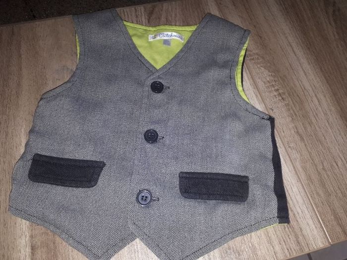 Gilet plastron garçon