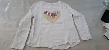T-shirt coeur fille