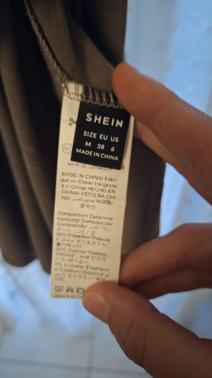 Robe longue débardeur taupe avec inscription - photo numéro 6