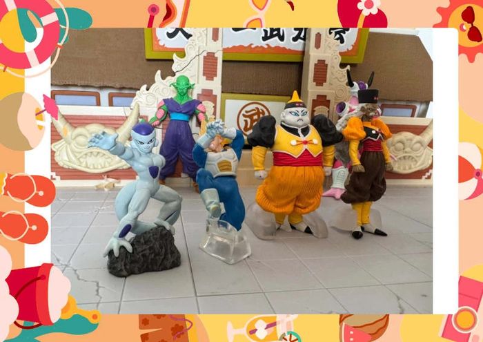 Lot Gashapon dragon ball cyborg goku ssj3 freezer frieza freeza piccoli C15 C16 - photo numéro 4