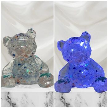 Veilleuse nounours en résine