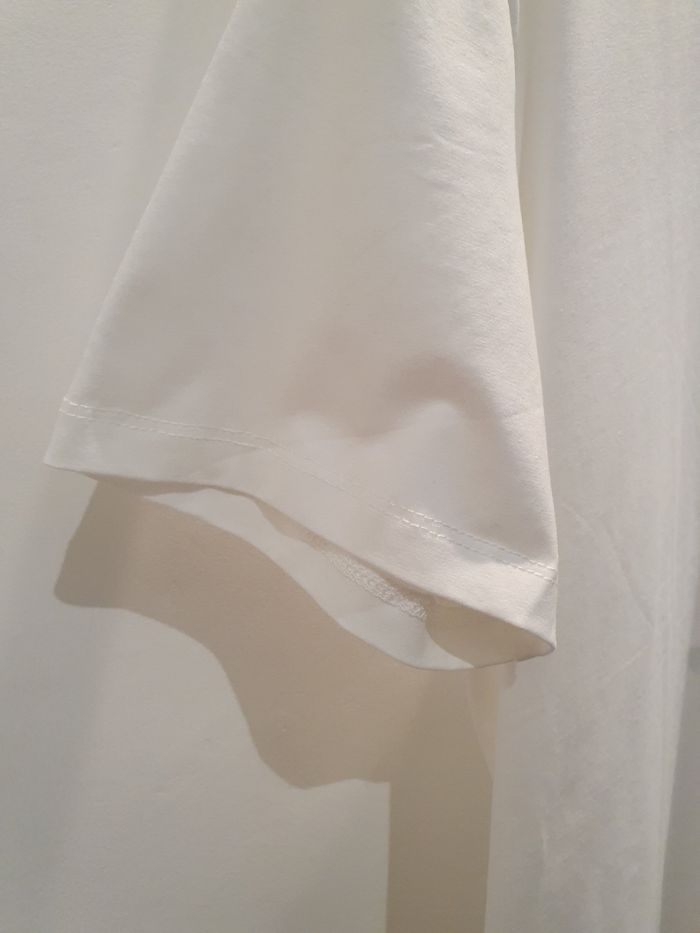 T-shirt blanc Tel père tel fils Taille M (taille petit) - photo numéro 3