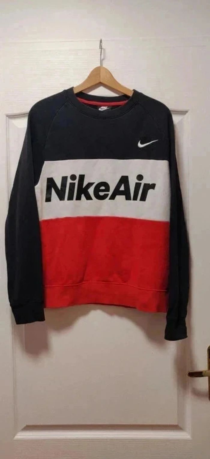 Sweat ras de cou Nike marine rouge blanc XS