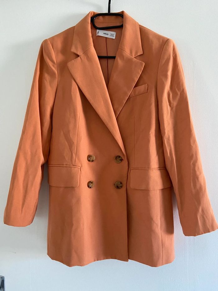 Magnifique blazer orange Mango / Taille S - photo numéro 3