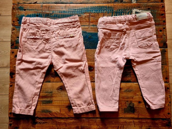Lot de 2 pantalons pour bebe fille - photo numéro 2