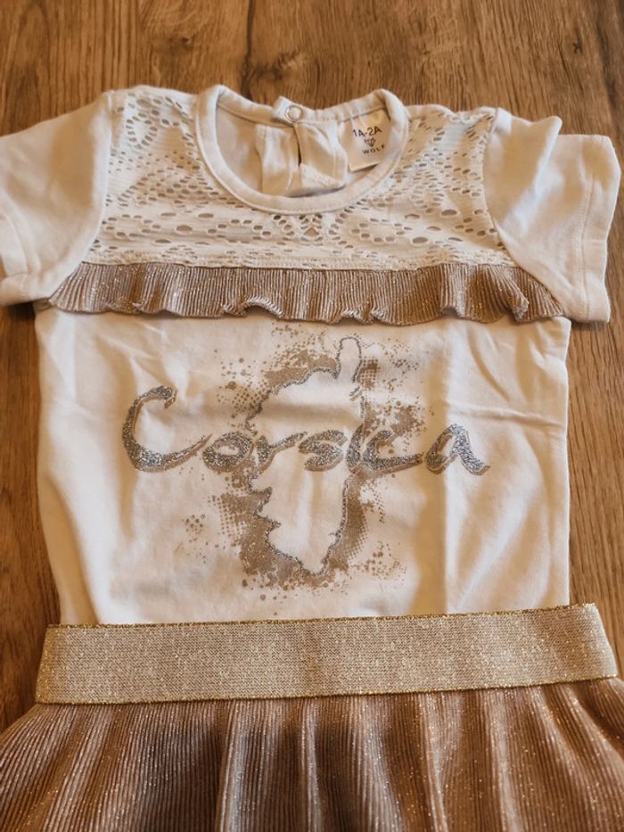 Ensemble jupe et t shirt 1/2 ans - photo numéro 2