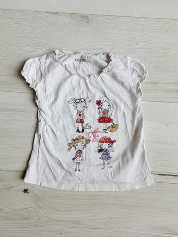 Vêtement bébé fille tee-shirt manches courtes La compagnie des petits 2 ans
