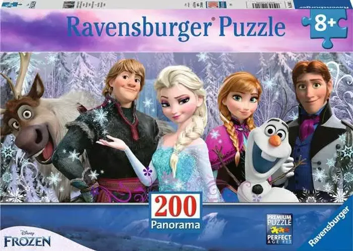 Puzzle 200 pièces XXL Ravensburger Arendelle sous neiges éternelles Disney Frozen La Reine des Neige