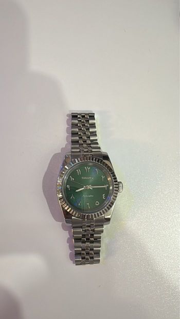 Montre seiko mod Green arabic dial cadran vert