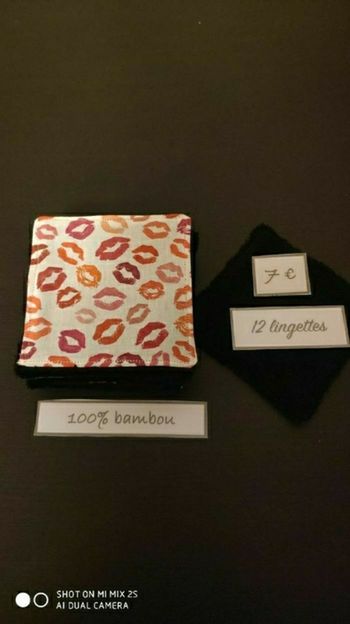 +12 lingettes lavables neuf