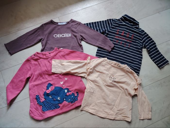 Lot de 4 t-shirts 18 mois