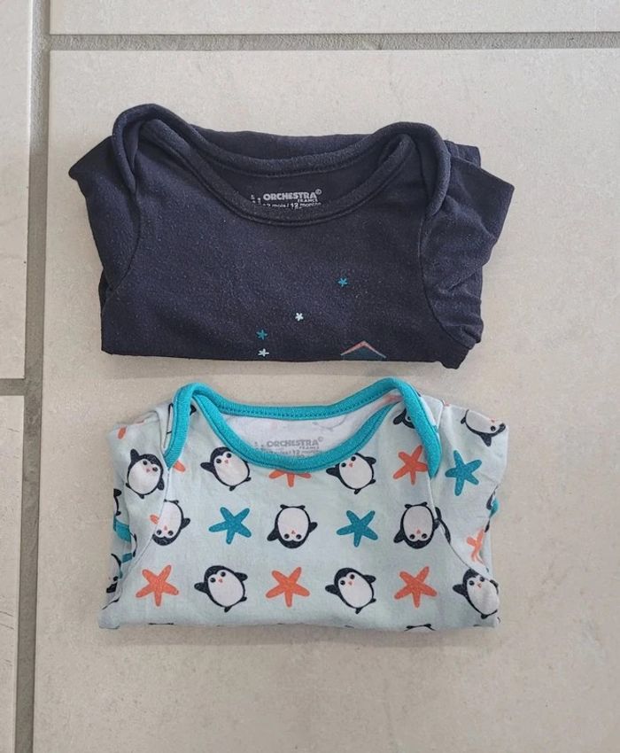 Lot bodys ML 12 mois