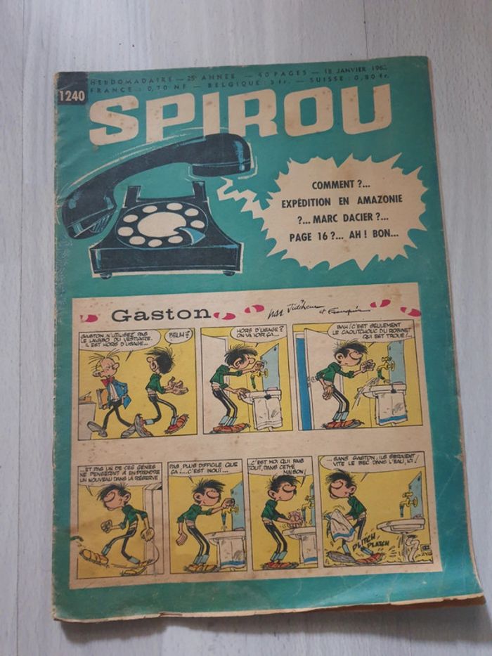 Sublime spirou ancien 1962