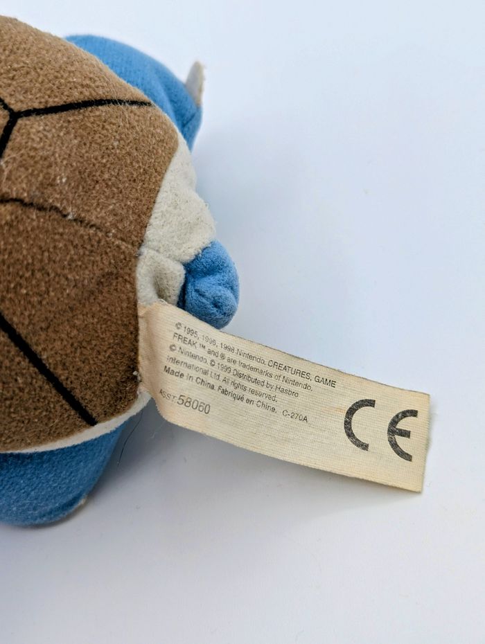 Peluche Tortank Pokémon vintage - photo numéro 4