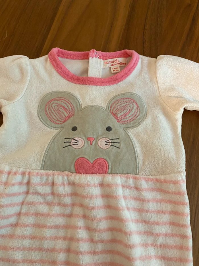 Pyjamas dors bien 3 mois 59cm Du pareil au même - photo numéro 2