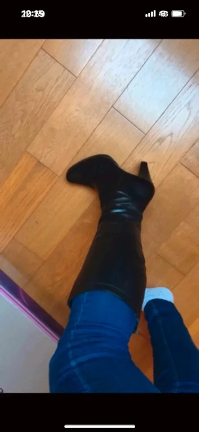 Bottes en cuir noir - photo numéro 8