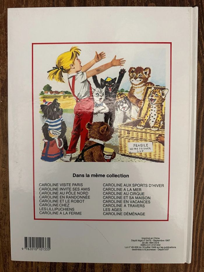 Livre Caroline invite ses amis Pierre Probst album bd collection Hachette Jeunesse vintage - photo numéro 2