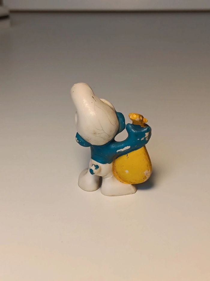 Figurine vintage Schtroumpf mandoline peyo W.germany - photo numéro 3