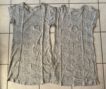 Lot de 2 chemises de nuit manches courtes