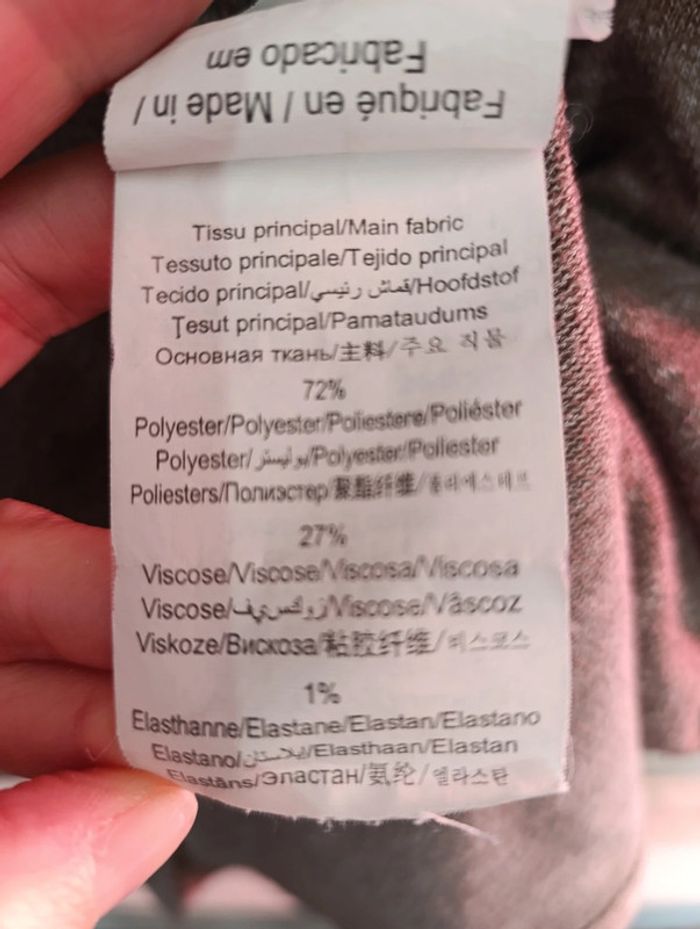 Robe chinée marron beige cache cache T38 - photo numéro 10