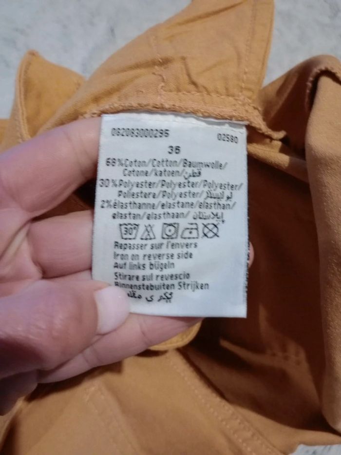 Pantalon femme slim 36 moutarde c8 - photo numéro 6