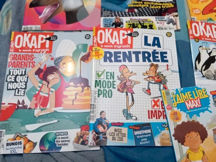 Lot 6 magazines Okapi 100% ado TBE+ cadeau - photo numéro 4