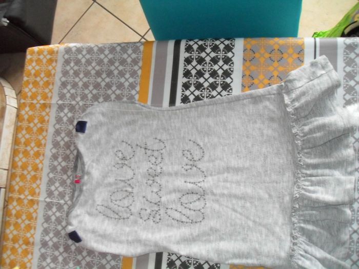 robe fille en sweat grise marque Orchestra taille 4 ans