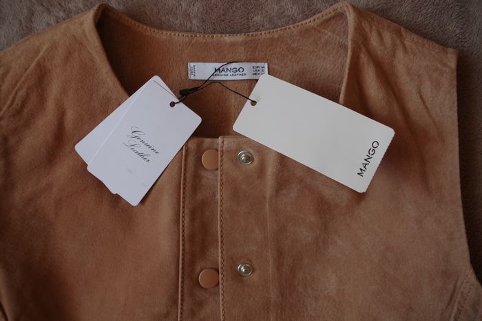 Mango - Robe en  cuir Suédé  - Taille 38 - photo numéro 8