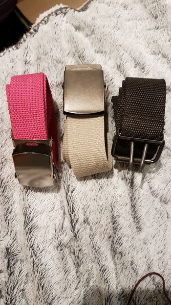 Lot de 3 ceintures
