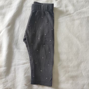 Legging bébé Kiabi 6 mois gris à motifs cœurs
